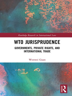 cover image of WTO Jurisprudence